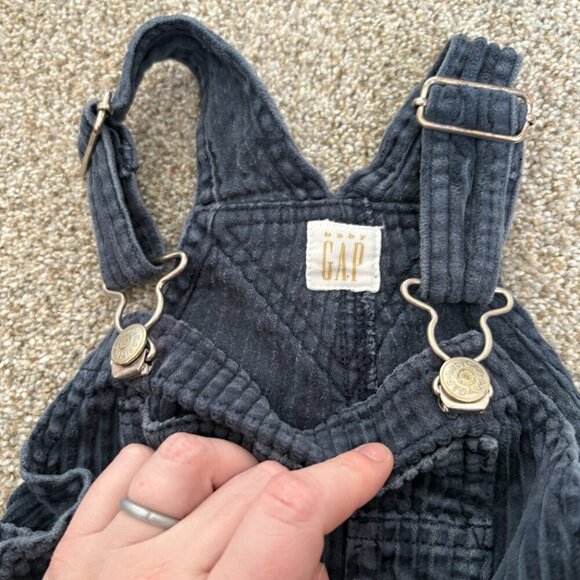 Baby Gap Kids Corduroy Overalls Blue Size 24-30 m - Picture 6 of 8